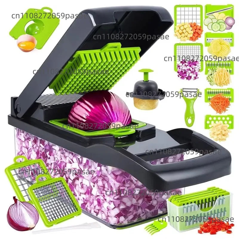 14-in-1 Vegetable Chopper, Slicer & Food Grater | Kitchen Tool
