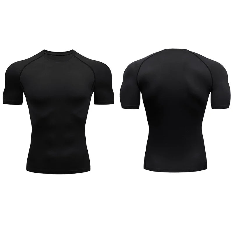 Men's Quick-Dry Stretch Running T-Shirt | Fitness Sports Top