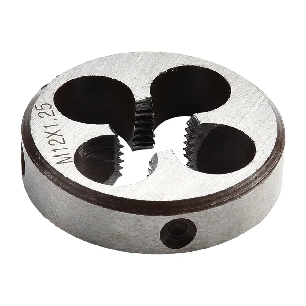 10pc Metric Thread Die Set M6–M12 | Steel Threading Cutting Dies
