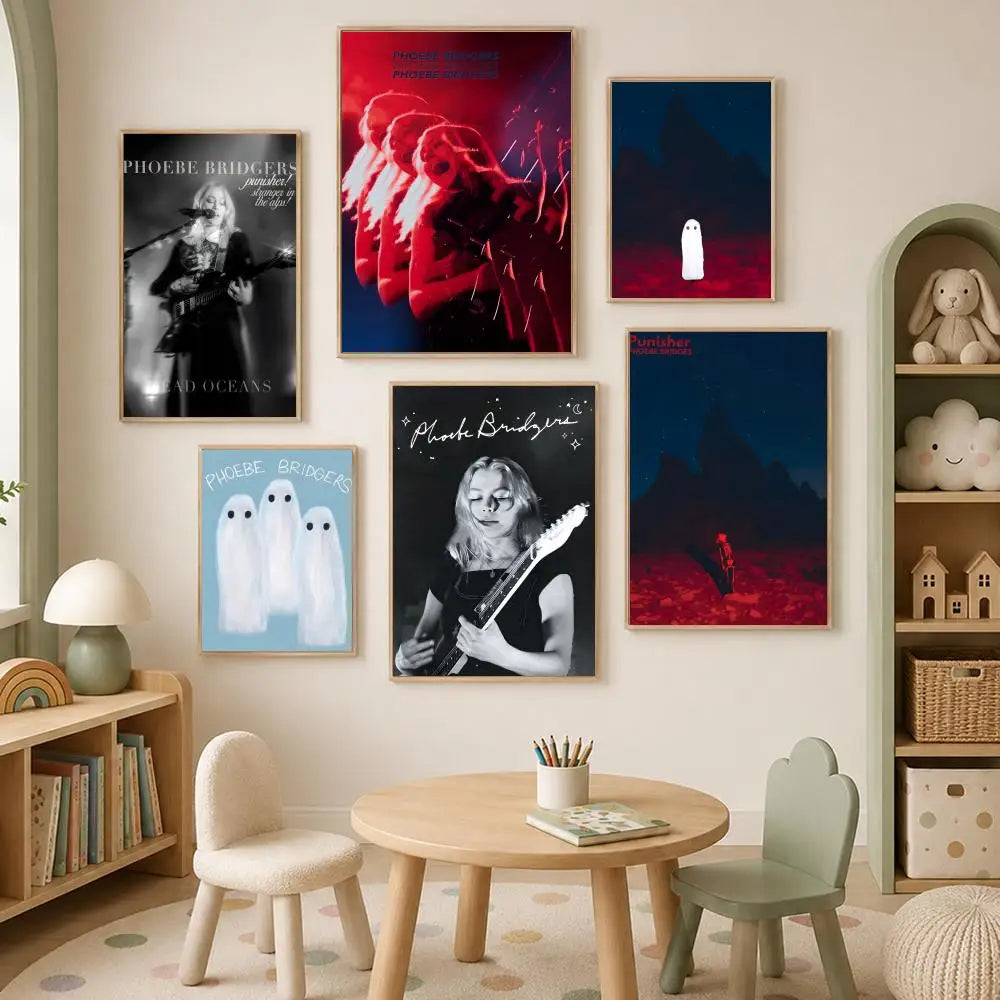 Phoebe Bridgers HD PVC Wall Poster – Self-Stick Waterproof Art
