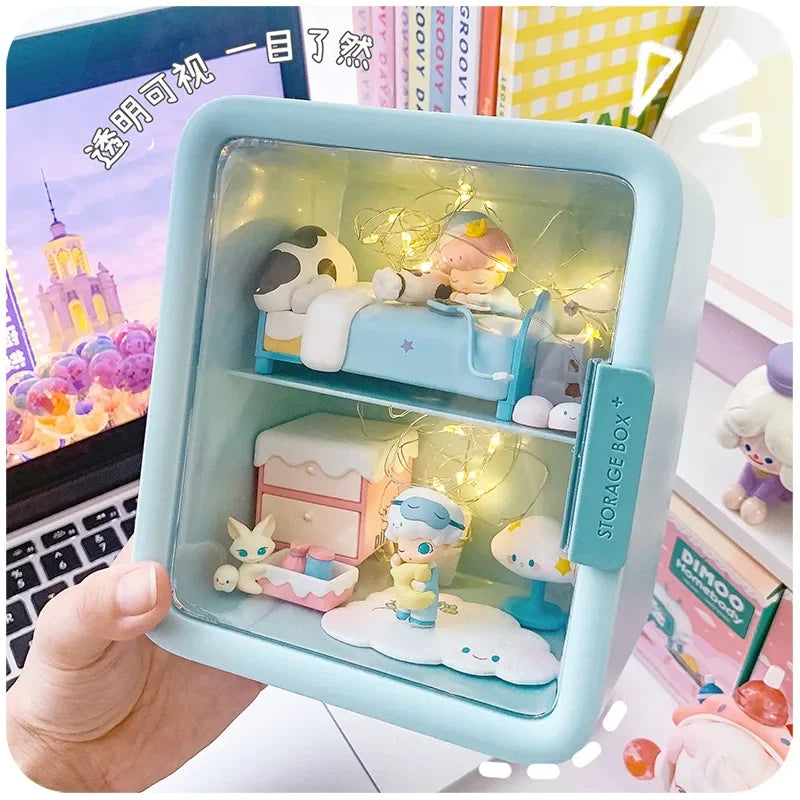 Rectangle Box Storage Japanese Q Version Anime Figure Model Toy Doll