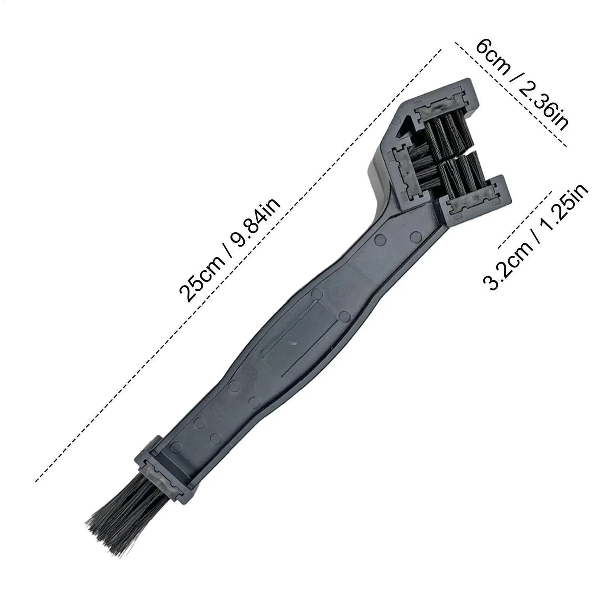 Motorcycle & Bike Chain Cleaning Brush – 360° Rotating Bristles