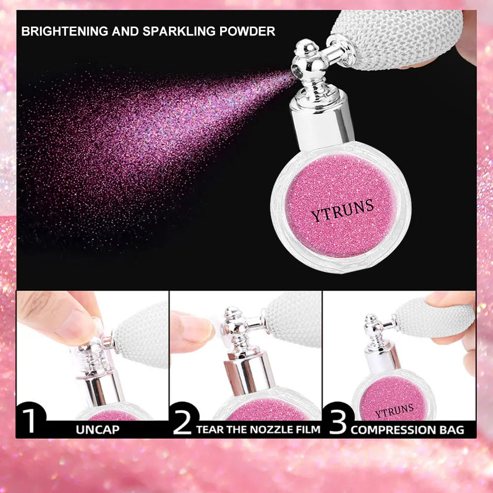 Star Glitter Spray Body Highlighter | 3D Fine Glitter Powder