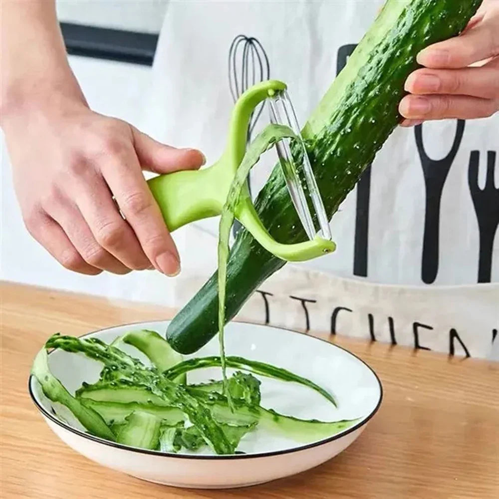 Wide Mouth Vegetable & Fruit Peeler – Stainless Steel Blade