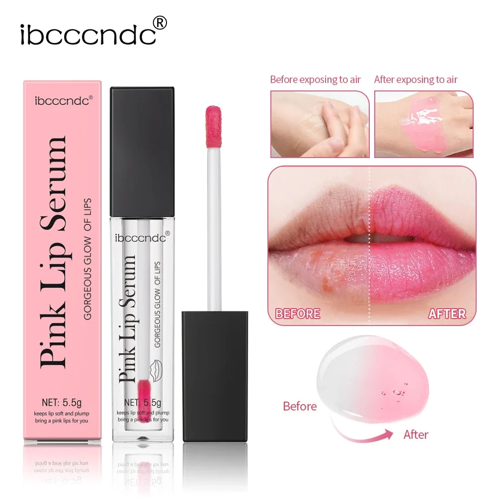 ibcccndc Pink Lip Serum – Brightening & Moisturizing Balm