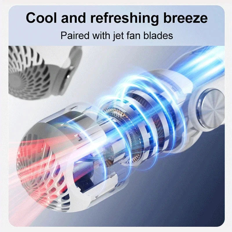 URGGU Bladeless Neck Fan USB Rechargeable – Outdoor Cooling