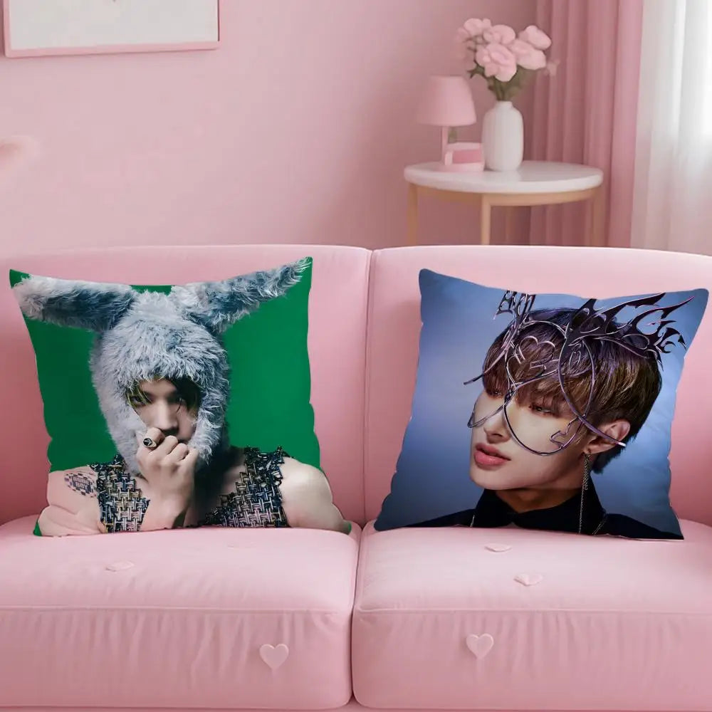 Kpop Ateez Double Sided Cushion Cover – Sofa, Car & Bedroom