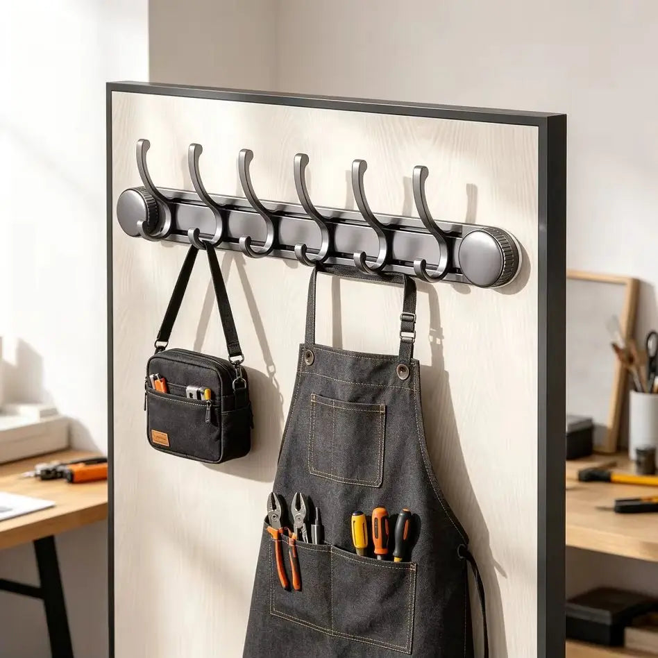 Wall Mount Suction Cup Hooks – No-Drill Set of 7 | Bathroom