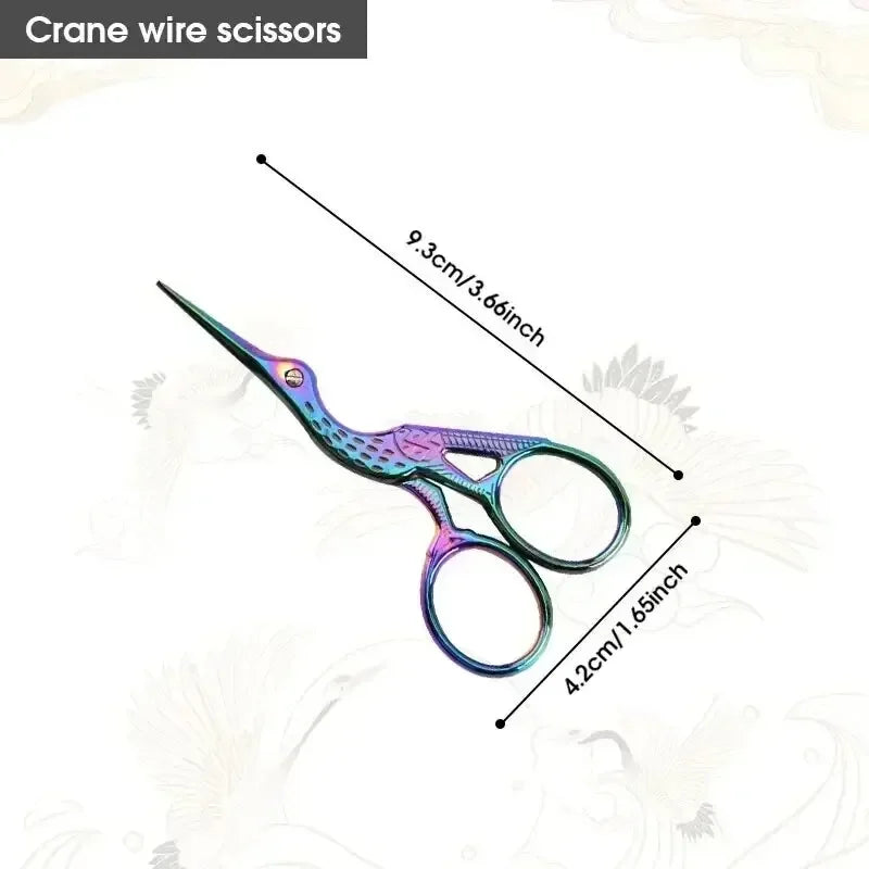 Rainbow Stork Embroidery Scissors – Sharp Stainless Steel Shears