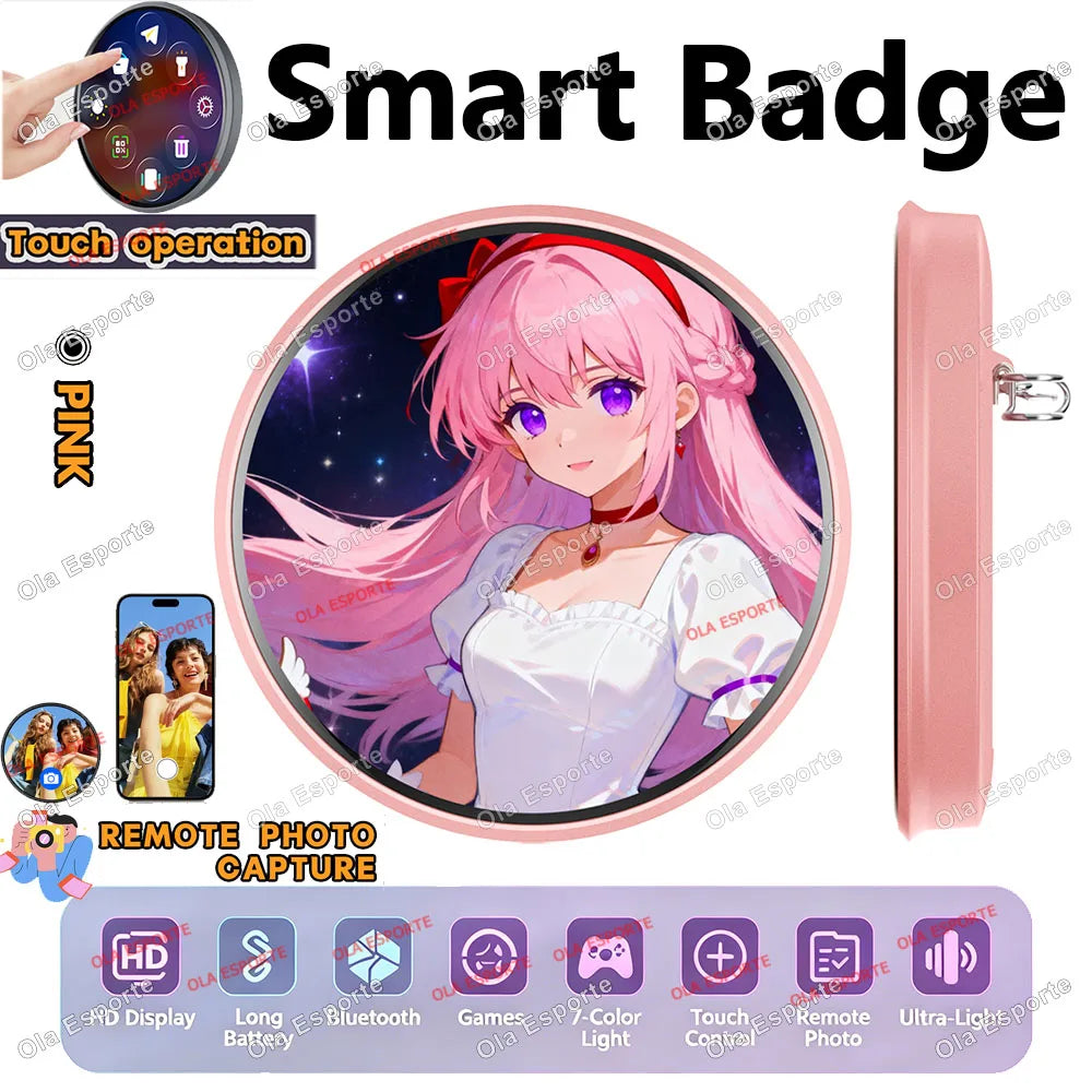 Electronic Display Badge Bar Bluetooth Smart Cyber Hd Touch Screen