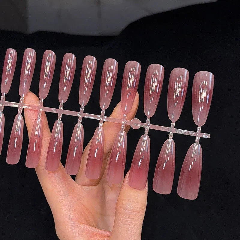 30Pcs Nude Matte Press-On Nails | Almond Full Cover Nail Tips