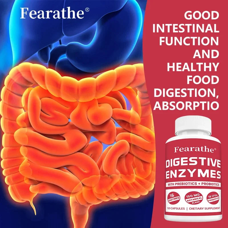 Digestive Enzyme Capsules with Probiotics & Prebiotics | 16 Enzymes