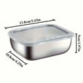 Stainless Steel Food Storage Containers 6 Leak-proof Stackable Lids
