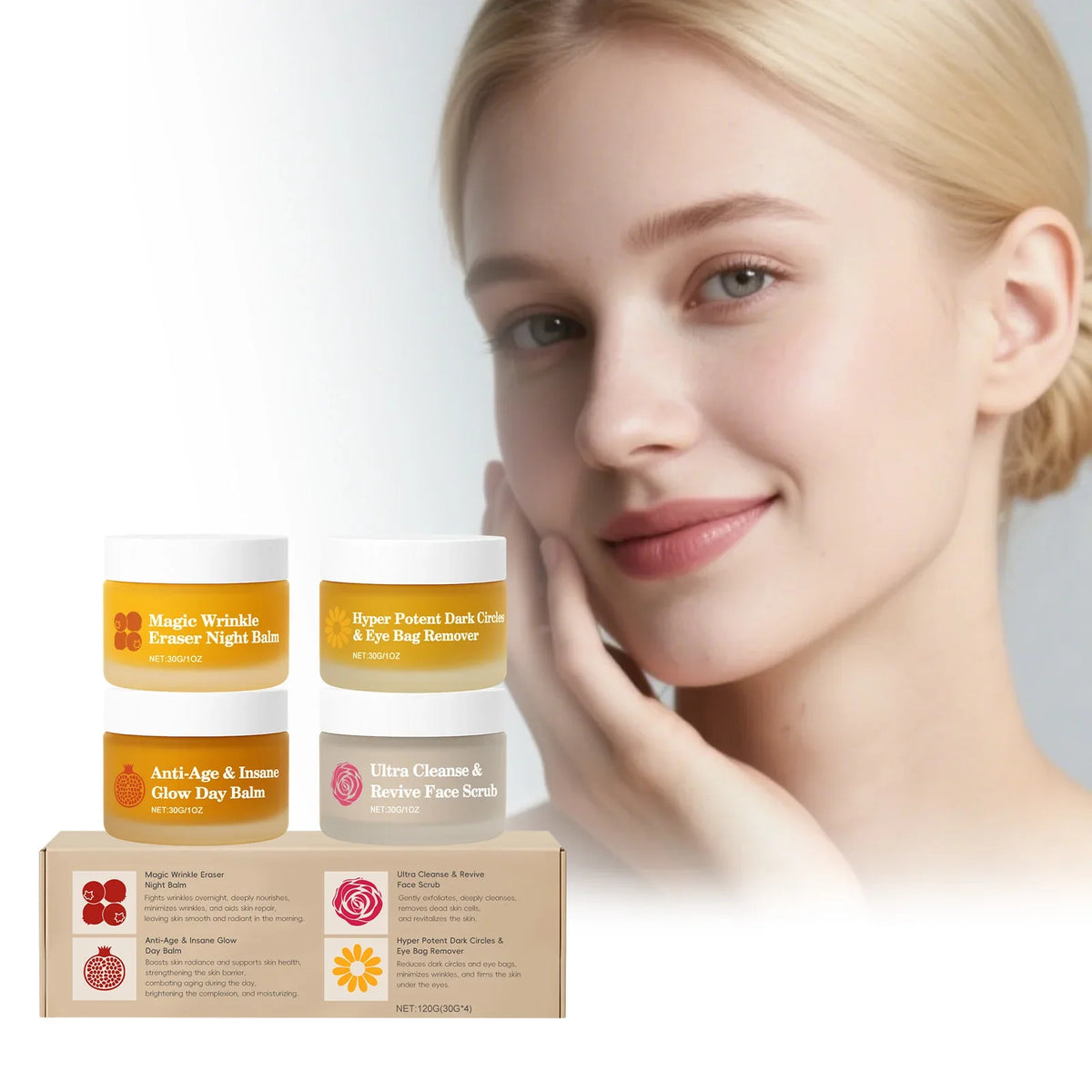 Day & Night Face Cream Set – Hydrate, Brighten & Renew Skin