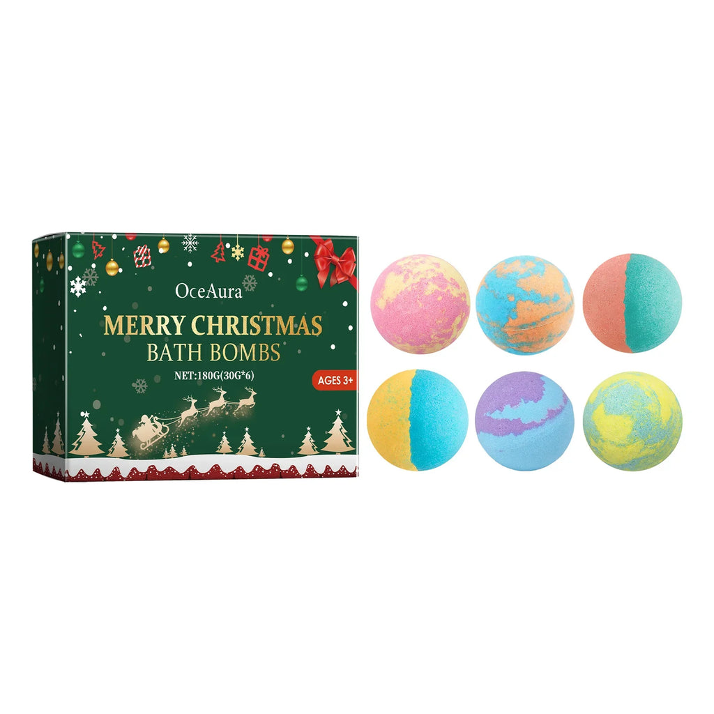 OceAura Colorful Bath Bombs – Rosemary Foot Spa Set 180g