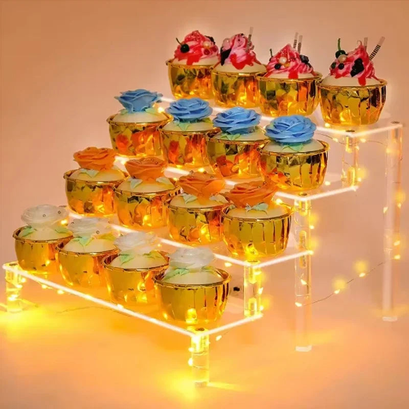 Clear Acrylic Display Stand | Perfume, Cupcake & Figurine Riser