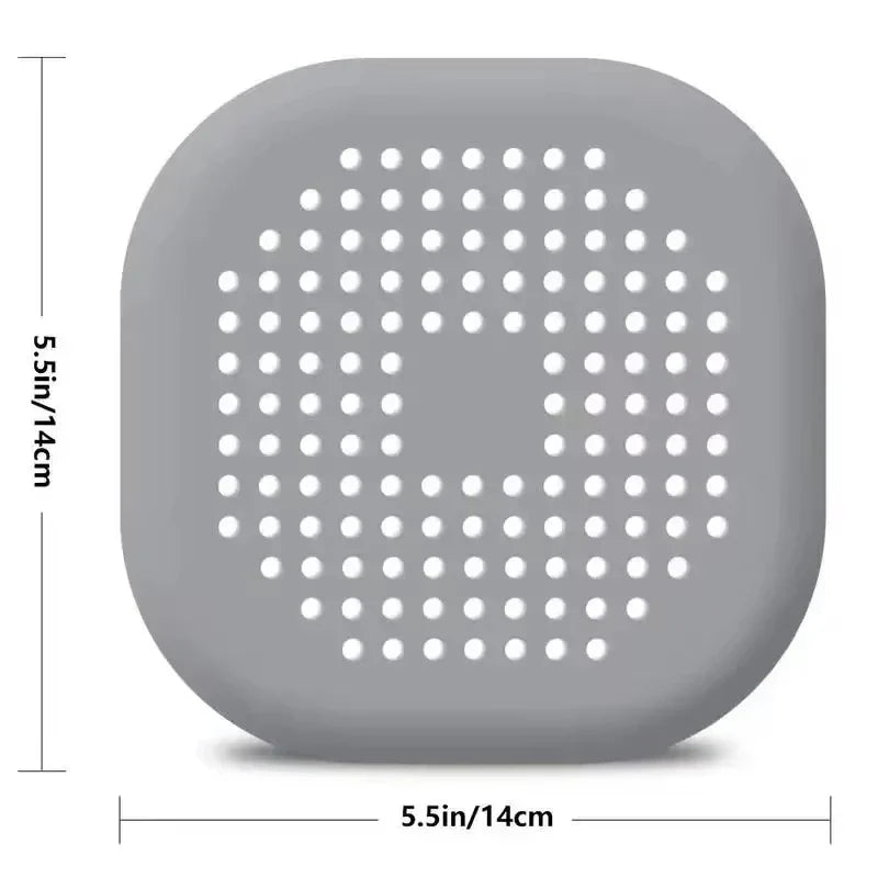 Drain Hair Catcher Filter Mat with Suction Cup | Kitchen & Bath