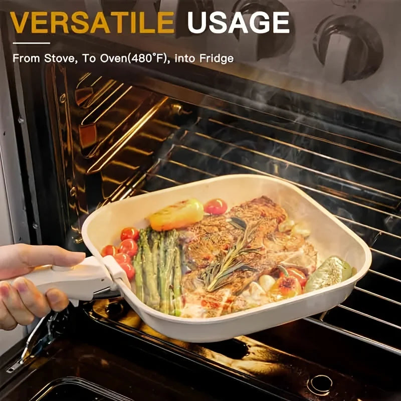 KEMORELA 26cm Non-Stick Frying Pan – Detachable Handle & Induction