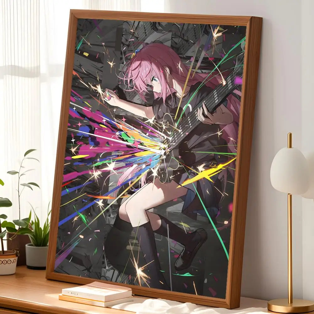 Bocchi the Rock Anime Wall Poster – Self-Stick HD Waterproof