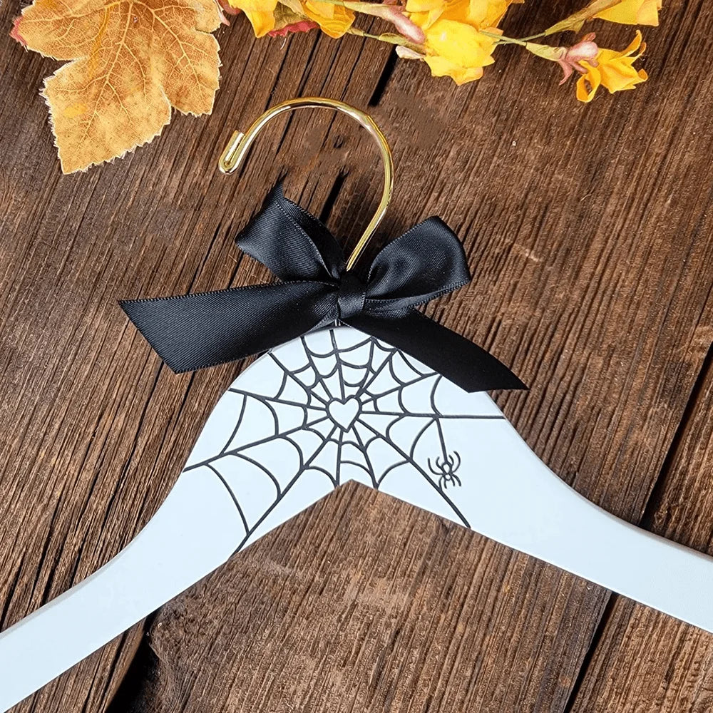 Halloween Spider Web Bridal Dress Hanger | Wedding Gift