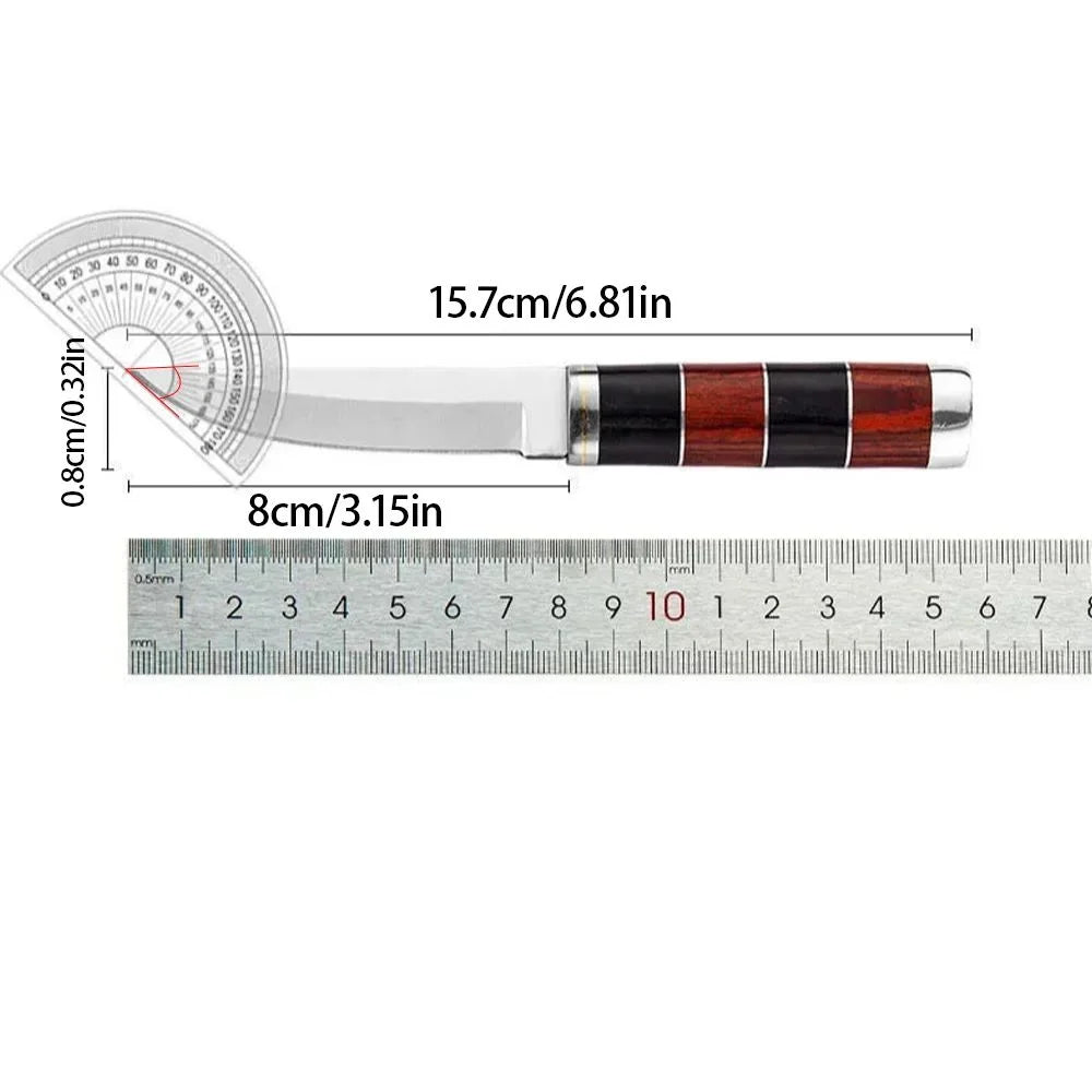 8" Stainless Steel Boning Knife – Wood Handle Butcher Knife