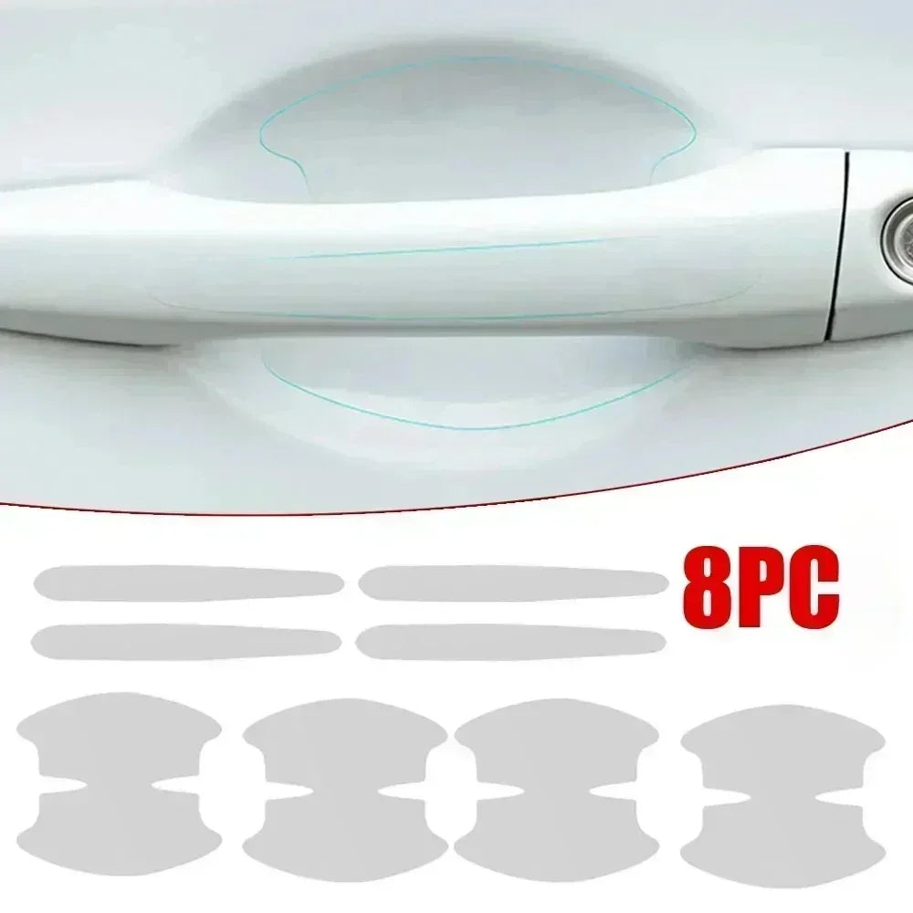 8-Pack Car Door Handle Bowl Scratch Protector Stickers – Clear