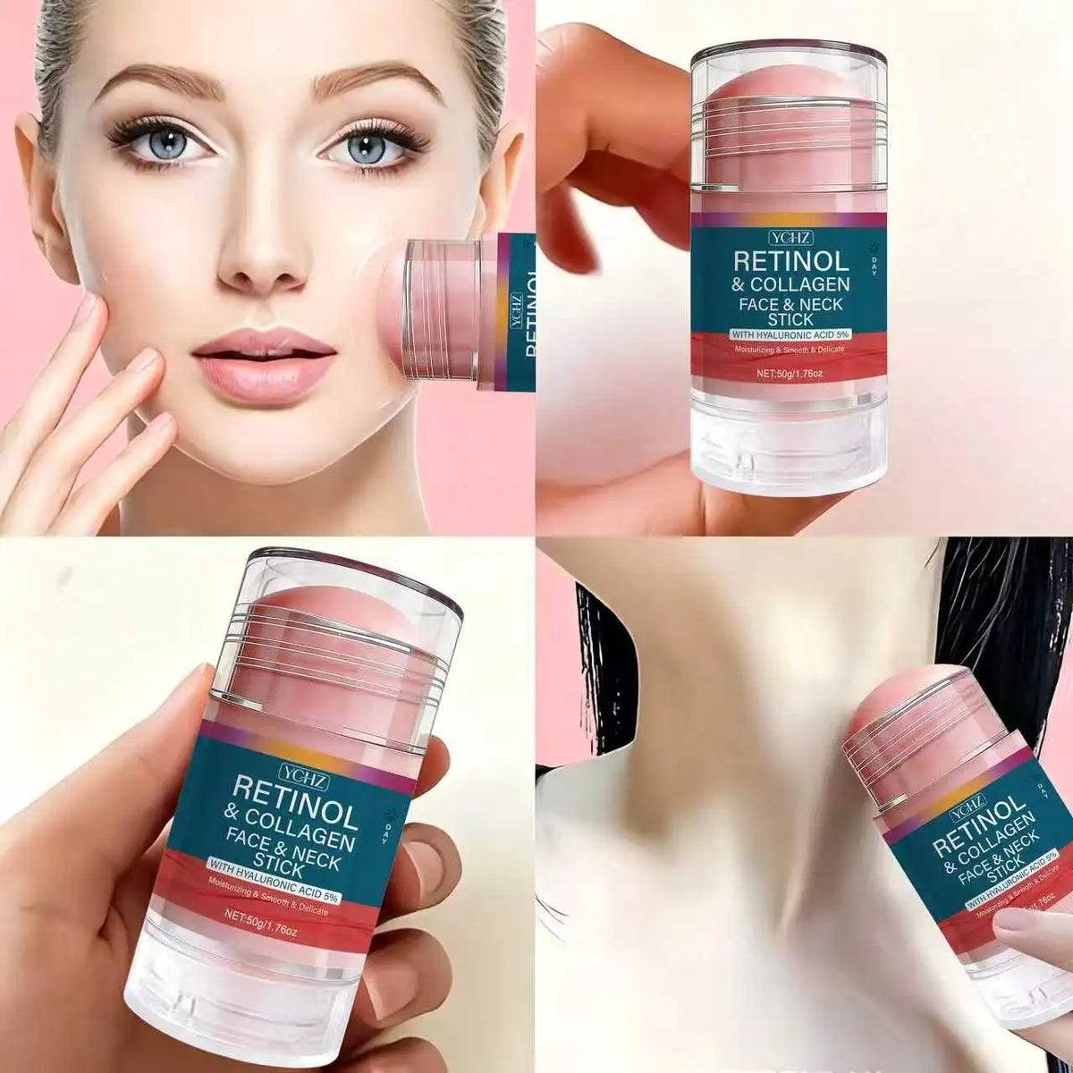 YCHZ Retinol Collagen 5-in-1 Facial Care Stick | All Skin Types
