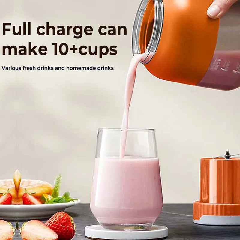 Portable USB Rechargeable Electric Juicer Cup 500ml Blender