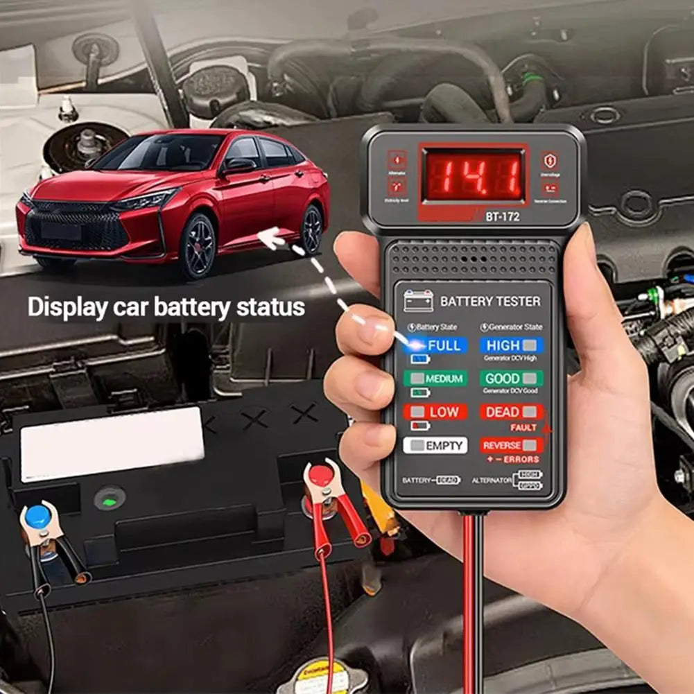 12V Car Battery Tester – Voltage, Capacity & CCA Diagnostic