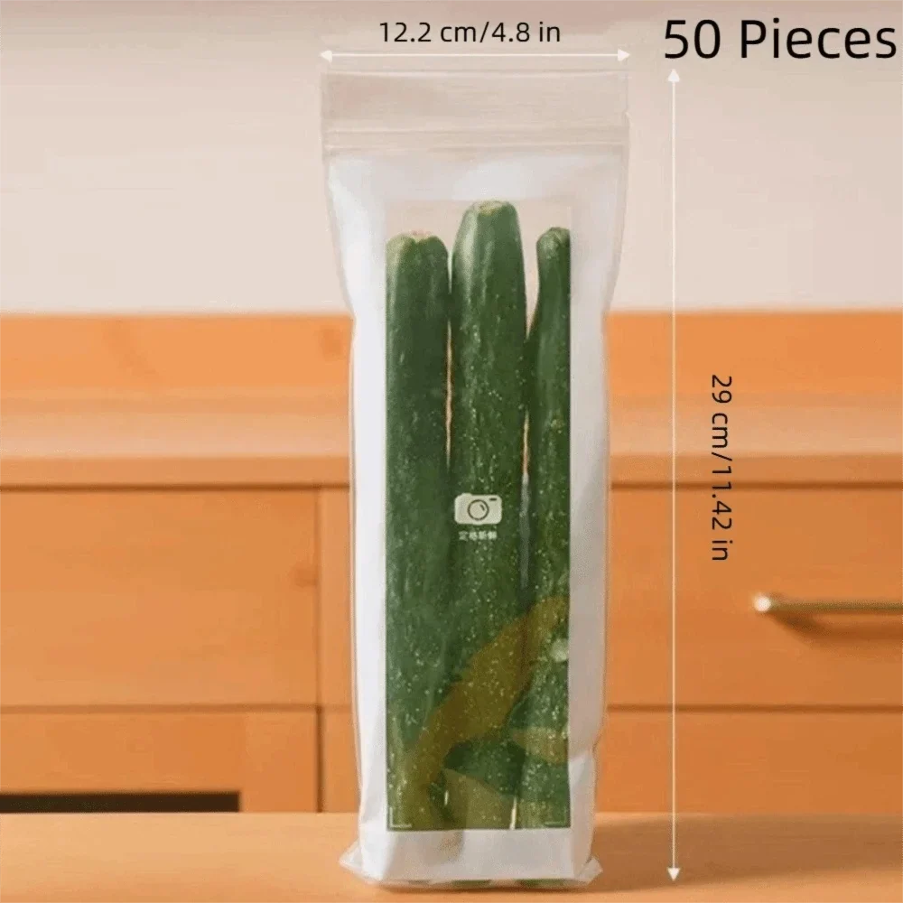 BPA-Free Sealed Leak-Proof Fridge Food Storage Bags – 50pcs