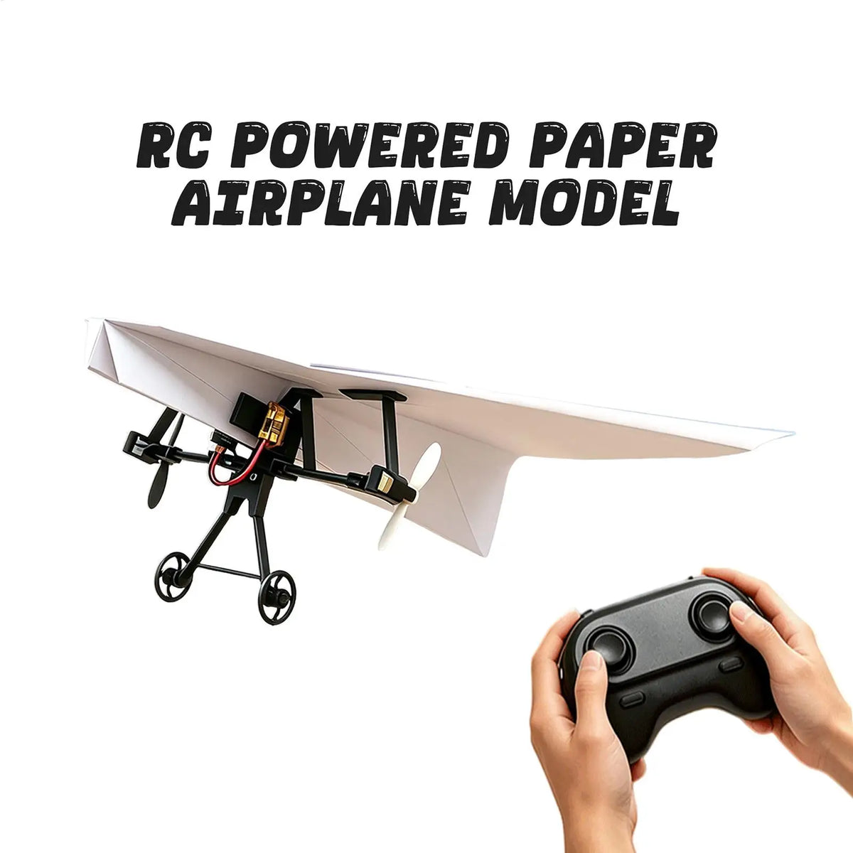 RC Paper Airplane DIY Aircraft Toys Electric Remote Control Plane