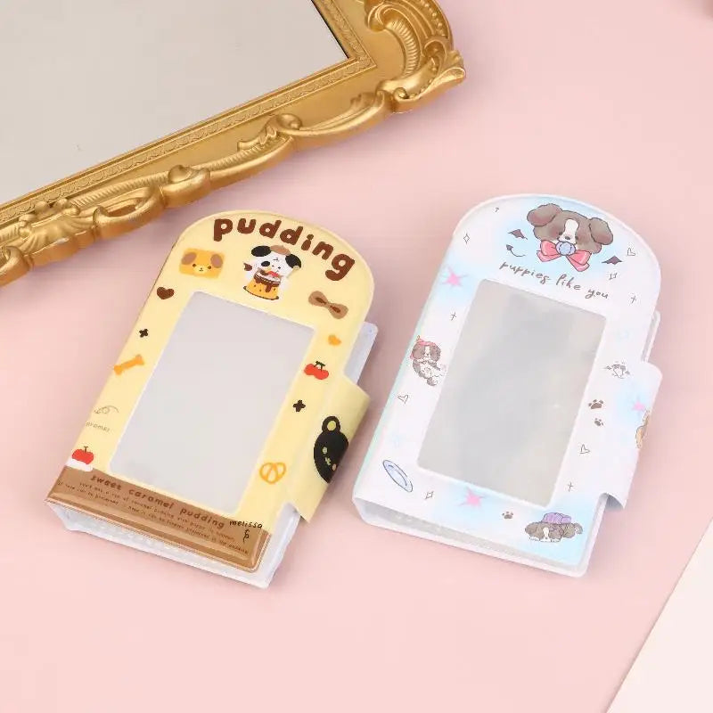 Cartoon 28 Card Slots Photo Binder 3-inch Kpop Album Postcard