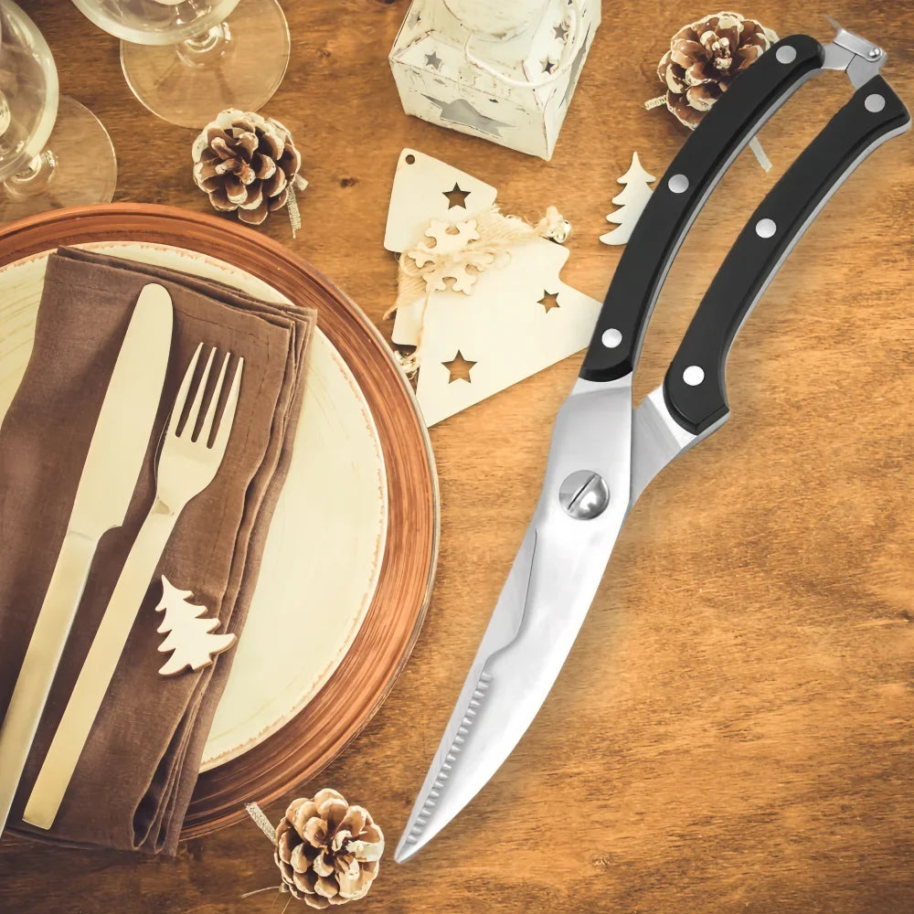Heavy-Duty Stainless Steel Kitchen Shears | Chicken Bone Scissors