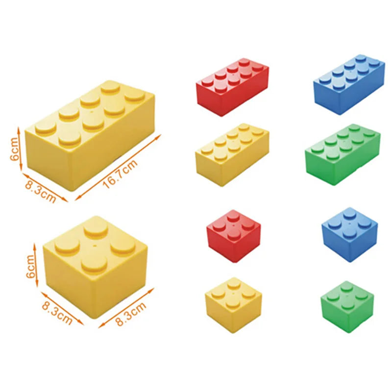 Storage Box Creative Building Block Shapes Plastic Saving Space
