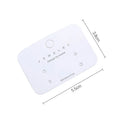 50 Pcs White Earring Display Cards – DIY Jewelry Packaging Tags