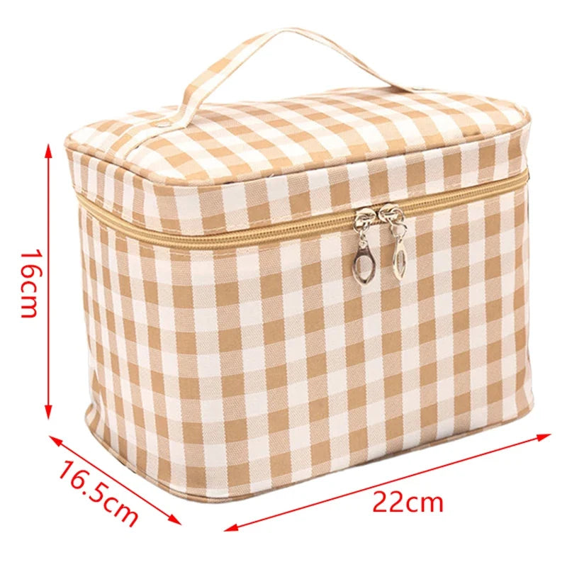 Large Waterproof Makeup Bag – Women's Travel Cosmetic Organizer