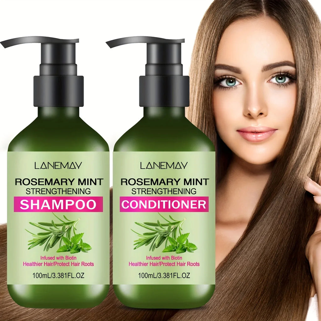 Rosemary Mint Shampoo & Conditioner Set | Moisturizing Hair Care