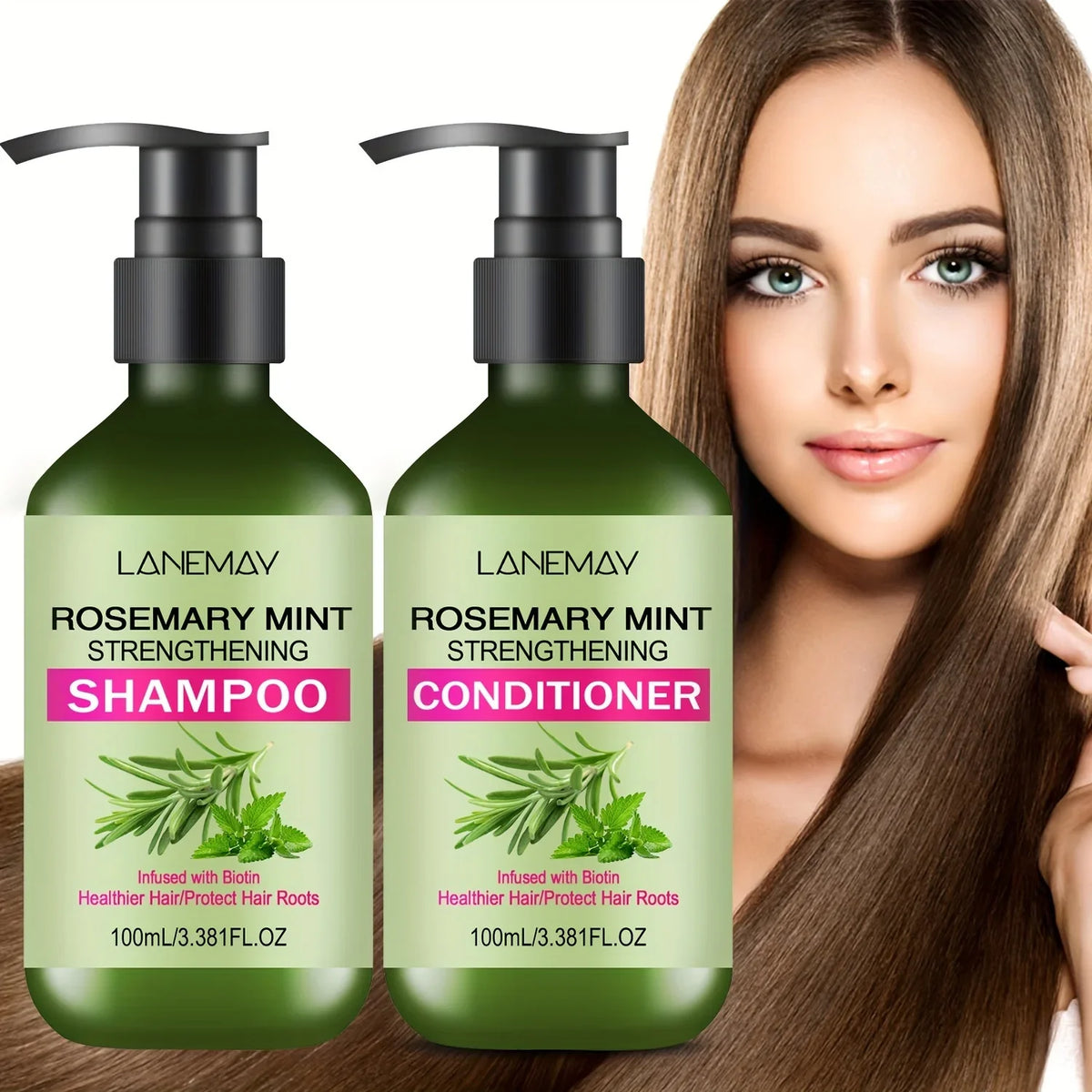 Rosemary Mint Shampoo & Conditioner Set | Moisturizing Hair Care