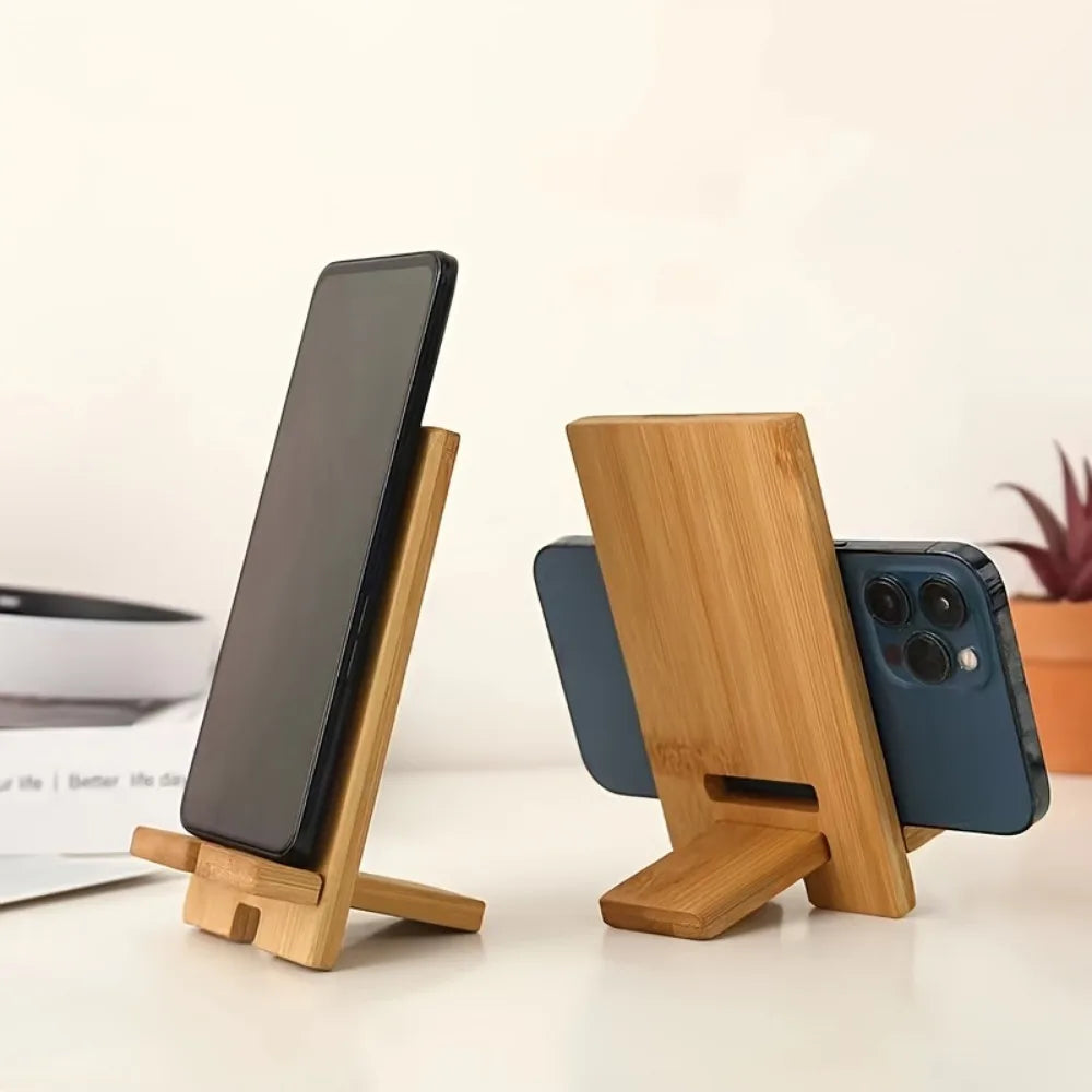 Universal Wooden Phone Holder IPhone 14 Max X XS Mobile Bracket