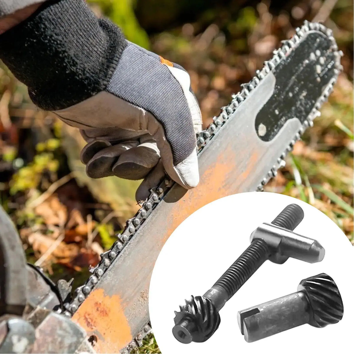 Chainsaw Chain Tensioner Screw & Guide Plate Replacement