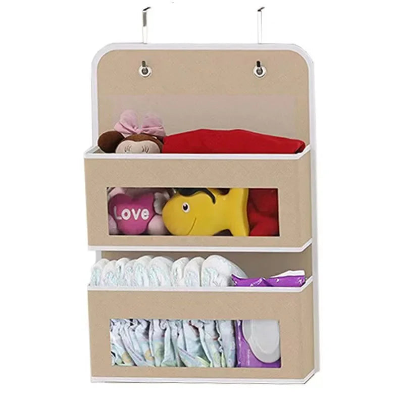 5-Shelf Hanging Storage Organizer Behind Door Anti-tilt 5 Large
