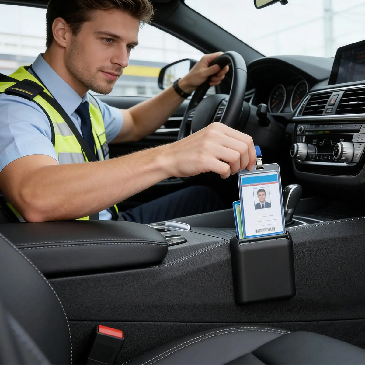 Car Card Organizer – Adhesive Registration Card Holder