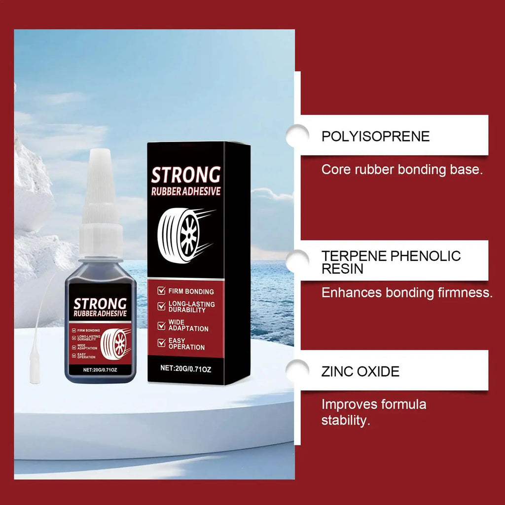 Quick-Dry Rubber Glue Sealant | Strong Bonding for Auto & Crafts