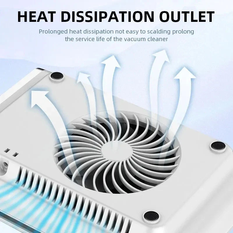 Nail Dust Extractor Vacuum Machine Adjustable Speed Reusable Filter