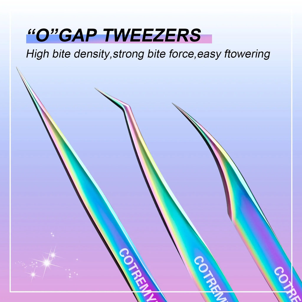 Slanted Stainless Steel Tweezers – Lash & Brow Precision Tool
