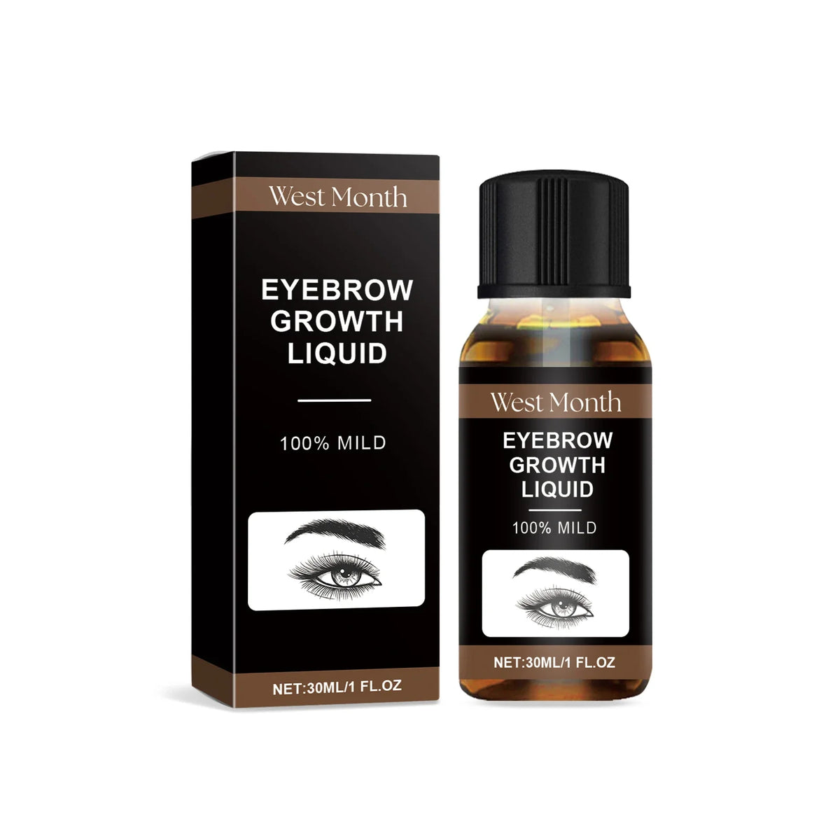 WEST MONTH Eyelash & Eyebrow Growth Serum | Fuller Lashes