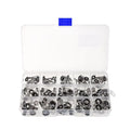 75-Piece Fishing Rod Repair Stainless Steel Ceramic Rings Includes 15