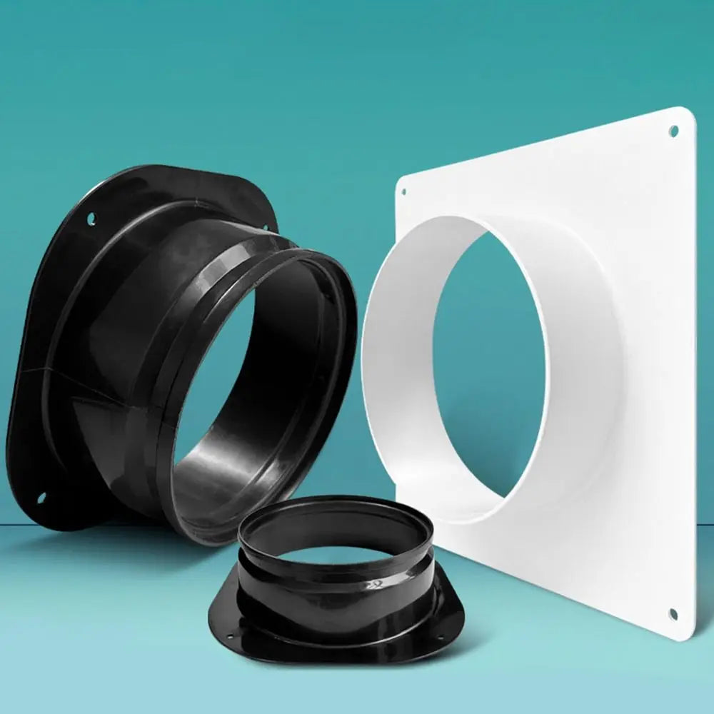 Plastic Vent Pipe Adapter Flange Connector Wall-mounted Square Round