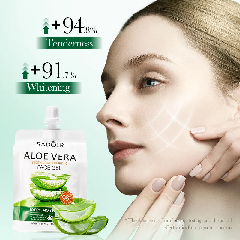 SADOER Aloe Vera Gel – Face & Body Hydrating Brightening Gel