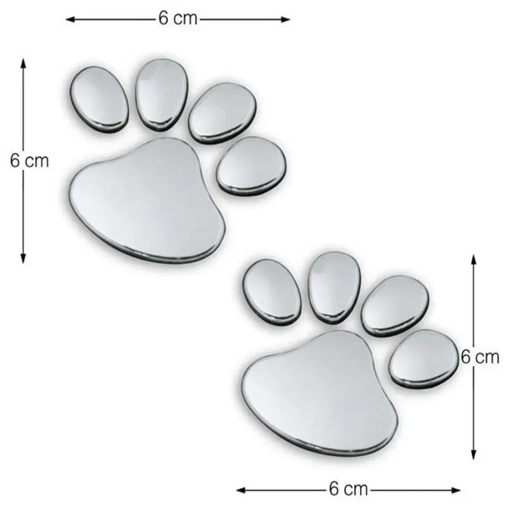 Car Sticker Cool Design Paw 3D Animal Dog Cat Bear Foot Prints